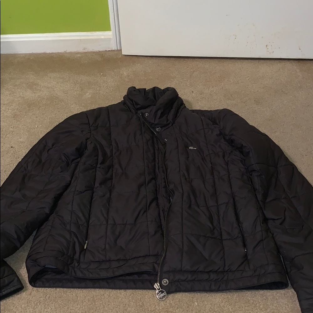 Black Lacoste Puffer Jacket